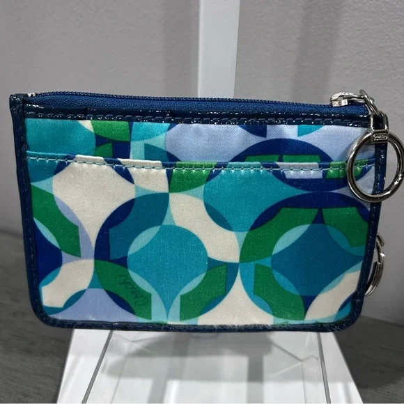 Vibrant Coach Poppy Wristlet card/key wallet - Picture 3 of 9